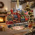250TH America Classic Christmas Cutout Acrylic Ornament